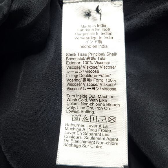 J. Crew Collection Shirtdress With Jewel Buttons Black Mini Short Sleeve Small 6 - Picture 9 of 9